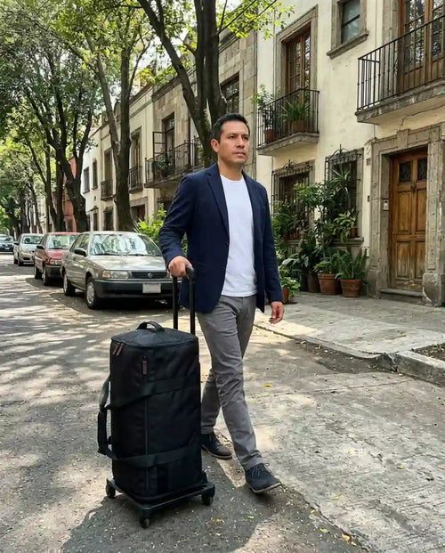 Persona viajando con su Novaire Abordo