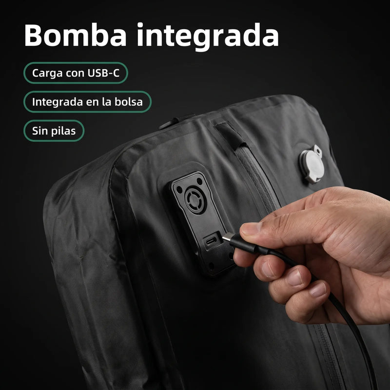 Bomba portatil USB-C incluida en paquete 3 bolsas